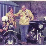 Harriet and Victor Gardener motorcycles